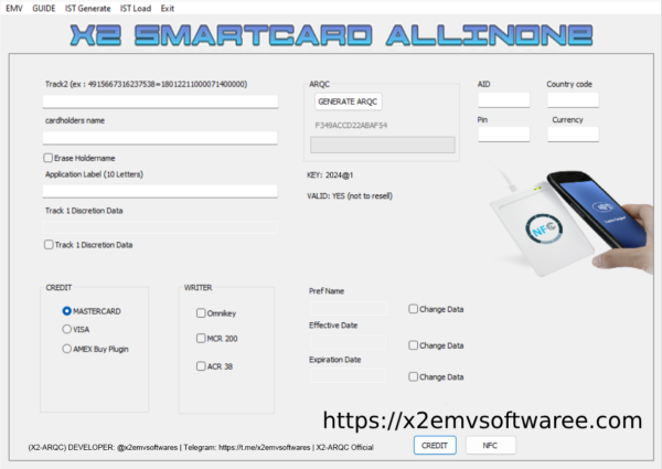 X2 EMV software 2